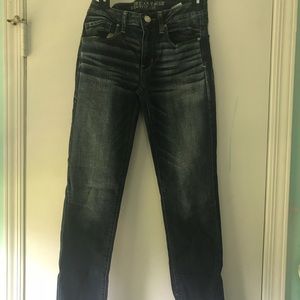 american eagle dark wash denim jeans